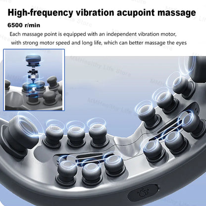 TranquilEyes Bluetooth Steam Massager