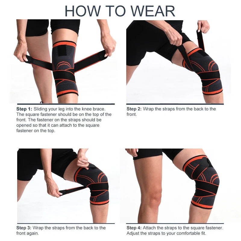 Elastic Sport Knee Support Pads